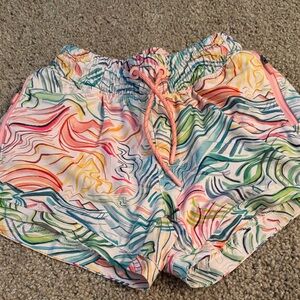 Athleta Girls Multicolor Swirl Shorts M8-10